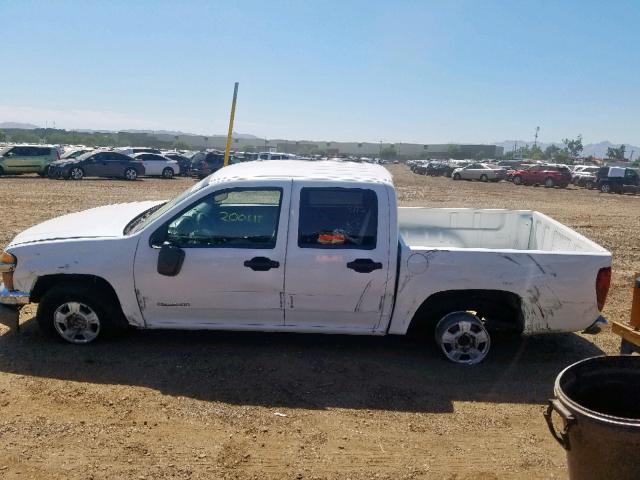 1GCCS136558223284 - 2005 CHEVROLET COLORADO WHITE photo 9