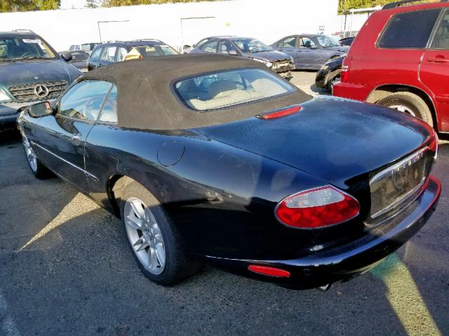 SAJDA42C42NA30271 - 2002 JAGUAR XK8 BLACK photo 3