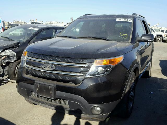 1FM5K7F81FGC26100 - 2015 FORD EXPLORER L BLACK photo 2