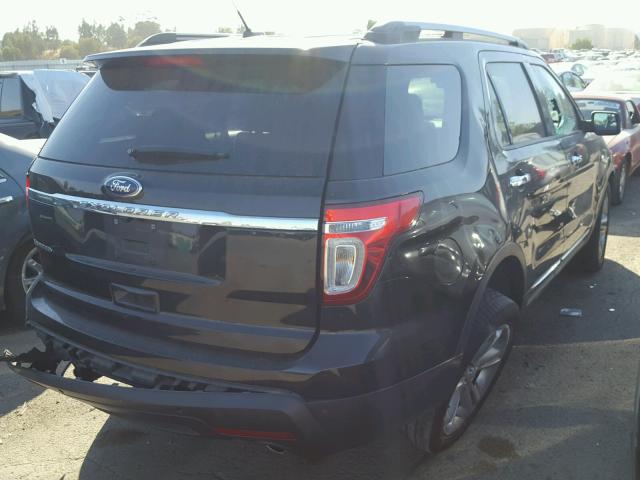 1FM5K7F81FGC26100 - 2015 FORD EXPLORER L BLACK photo 4