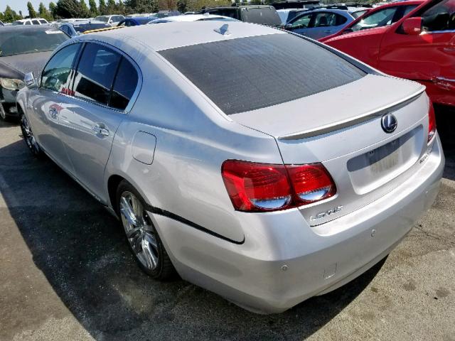 JTHBC96S285014850 - 2008 LEXUS GS 450H GRAY photo 3