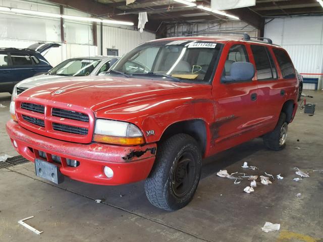 1B4HS28Y6WF208647 - 1998 DODGE DURANGO RED photo 2