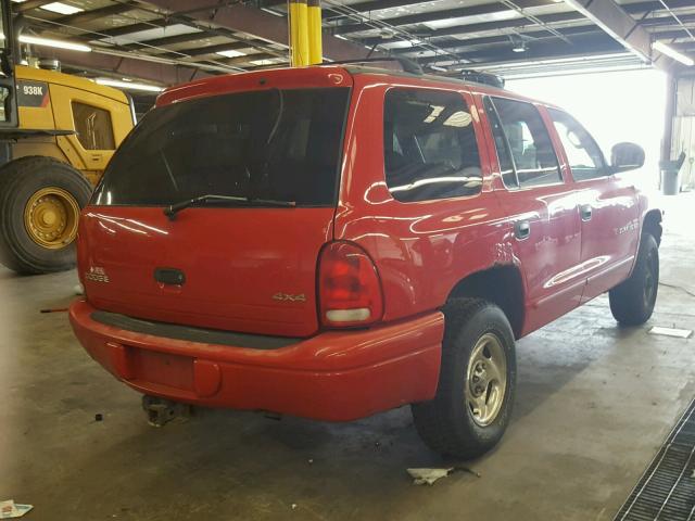 1B4HS28Y6WF208647 - 1998 DODGE DURANGO RED photo 4