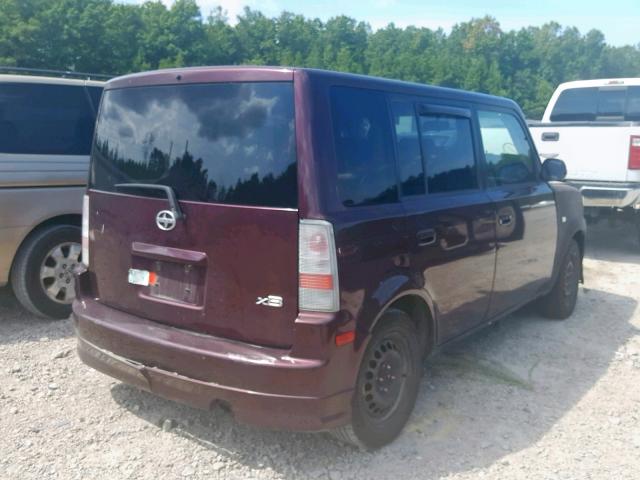 JTLKT334154002022 - 2005 TOYOTA SCION XB 栗色 照片 4
