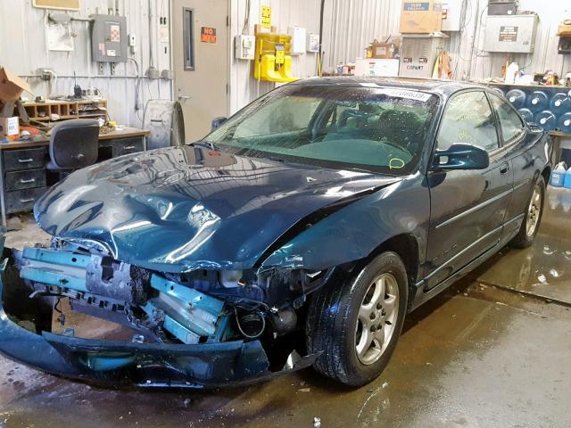 1G2WP12K4VF281240 - 1997 PONTIAC GRAND PRIX GREEN photo 2