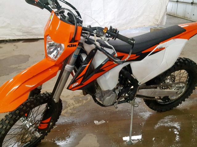 VBKEXL404JM417966 - 2018 KTM 500 EXC-F ORANGE photo 9