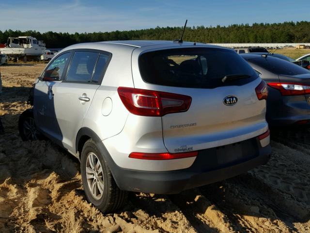 KNDPB3A2XC7321257 - 2012 KIA SPORTAGE B SILVER photo 3