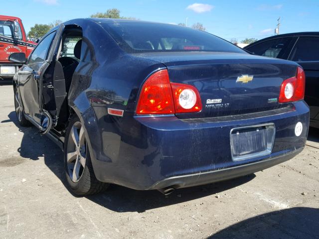 1G1ZC5EUXBF323018 - 2011 CHEVROLET MALIBU 1LT BLUE photo 3