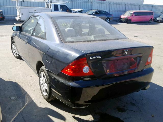 1HGEM22124L023118 - 2004 HONDA CIVIC DX V BLACK photo 3