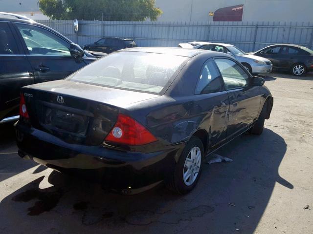 1HGEM22124L023118 - 2004 HONDA CIVIC DX V BLACK photo 4