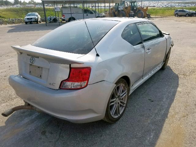 JTKJF5C72B3003114 - 2011 TOYOTA SCION TC ვერცხლისფერი ფოტო 4