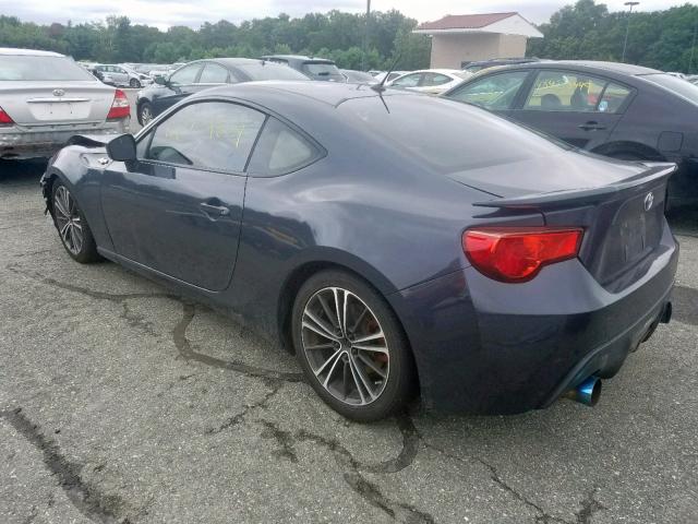 JF1ZNAA16D2733272 - 2013 TOYOTA SCION FR-S GRAY photo 3