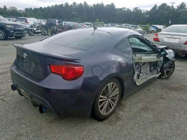 JF1ZNAA16D2733272 - 2013 TOYOTA SCION FR-S GRAY photo 4