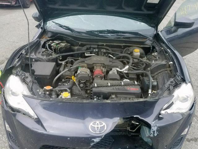 JF1ZNAA16D2733272 - 2013 TOYOTA SCION FR-S GRAY photo 7