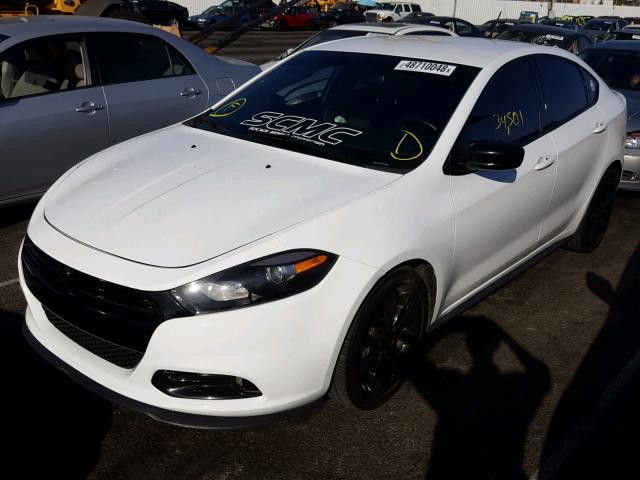 1C3CDFBB4GD729080 - 2016 DODGE DART SXT WHITE photo 2