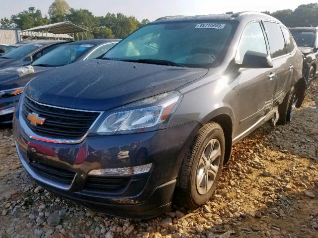 1GNKRFED2EJ276685 - 2014 CHEVROLET TRAVERSE L GRAY photo 2