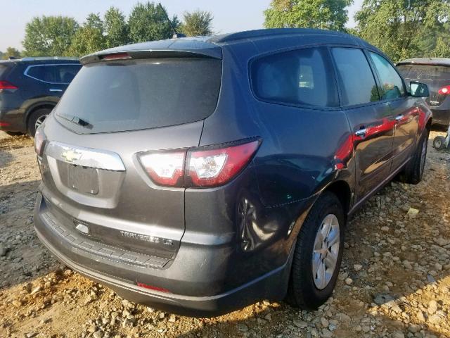 1GNKRFED2EJ276685 - 2014 CHEVROLET TRAVERSE L GRAY photo 4