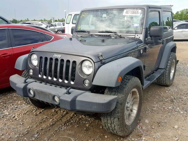 1C4GJWAG6EL245059 - 2014 JEEP WRANGLER S GRAY photo 2