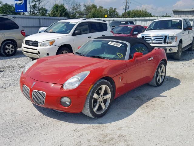 1G2MB33B86Y102140 - 2006 PONTIAC SOLSTICE RED photo 2