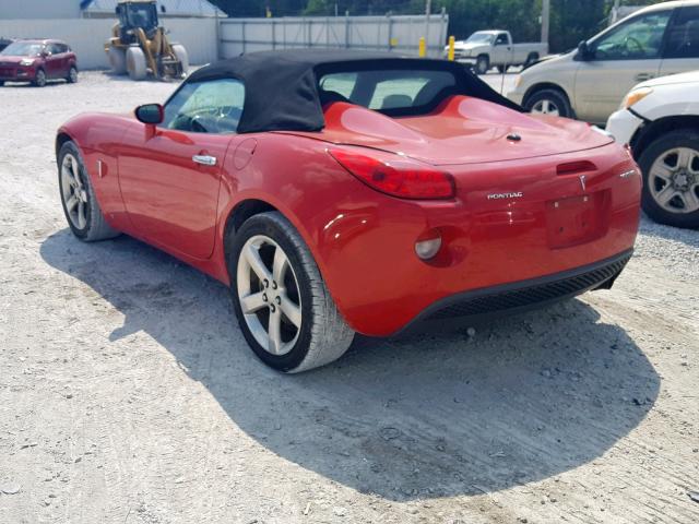 1G2MB33B86Y102140 - 2006 PONTIAC SOLSTICE RED photo 3