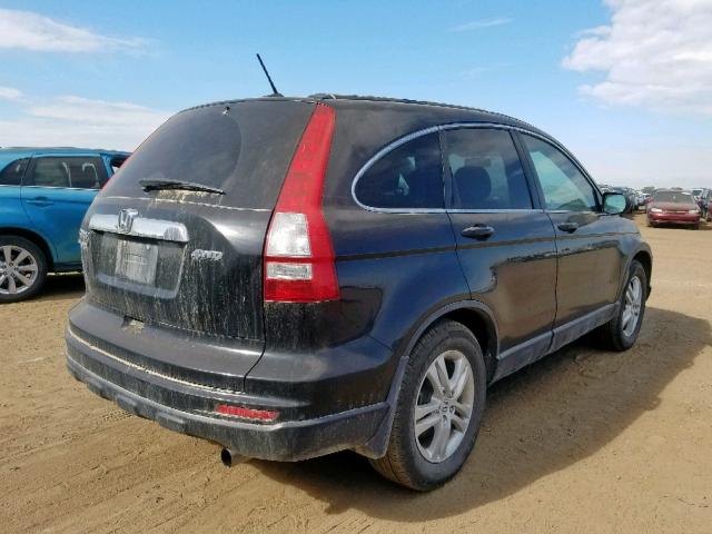 5J6RE4H77AL050258 - 2010 HONDA CR-V EXL BLACK photo 4