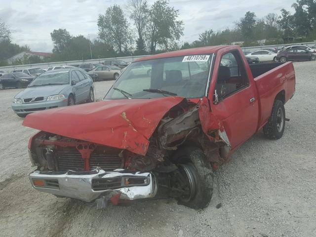 1N6SD11S0SC383777 - 1995 NISSAN TRUCK E/XE RED photo 2