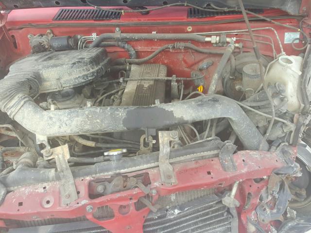 1N6SD11S0SC383777 - 1995 NISSAN TRUCK E/XE RED photo 7