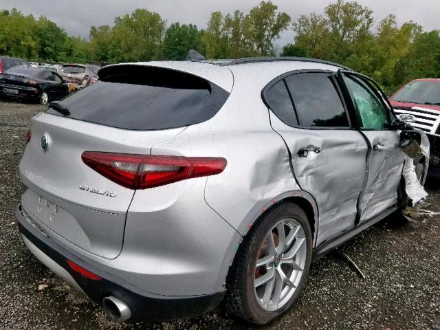 ZASFAKNN9J7B78819 - 2018 ALFA ROMEO STELVIO TI SILVER photo 4