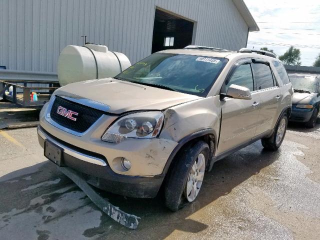 1GKEV23D69J134797 - 2009 GMC ACADIA SLT GOLD photo 2