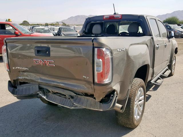 1GTP6DE15G1289533 - 2016 GMC CANYON SLT GRAY photo 4