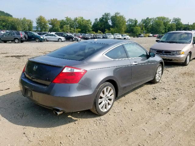 1HGCS2B81AA006604 - 2010 HONDA ACCORD EXL GRAY photo 4