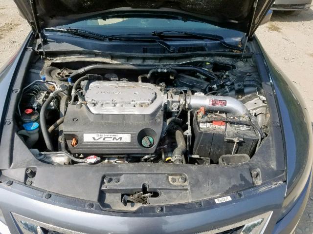 1HGCS2B81AA006604 - 2010 HONDA ACCORD EXL GRAY photo 7