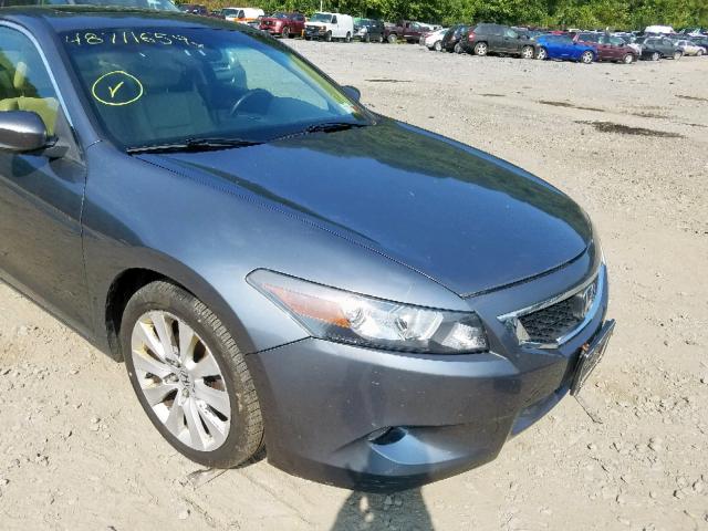 1HGCS2B81AA006604 - 2010 HONDA ACCORD EXL GRAY photo 9