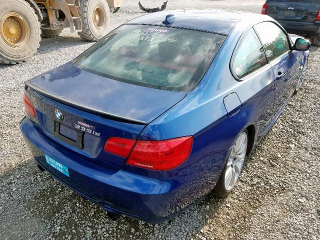 WBAKG1C54BE618474 - 2011 BMW 335 IS BLUE photo 4