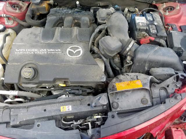 1YVHZ8CB1D5M11219 - 2013 MAZDA 6 GRAND TO RED photo 7