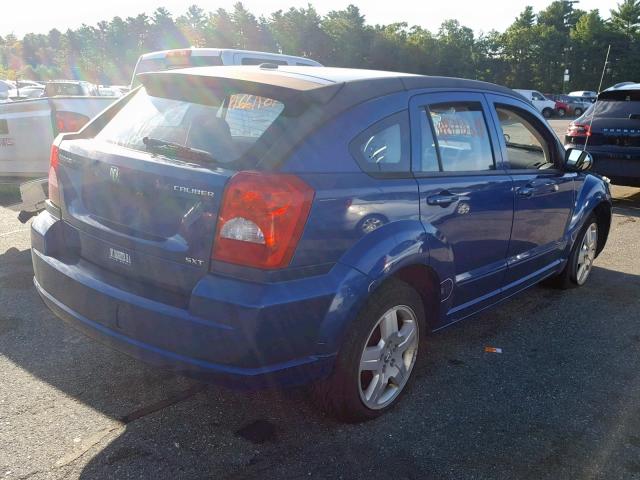 1B3HB48A59D223885 - 2009 DODGE CALIBER SX BLUE photo 4