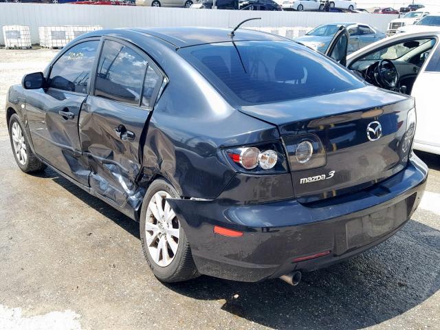 JM1BK32F871601232 - 2007 MAZDA 3 I BLACK photo 3