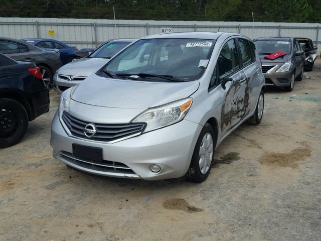 3N1CE2CP3EL400263 - 2014 NISSAN VERSA NOTE SILVER photo 2