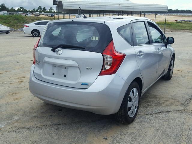 3N1CE2CP3EL400263 - 2014 NISSAN VERSA NOTE SILVER photo 4