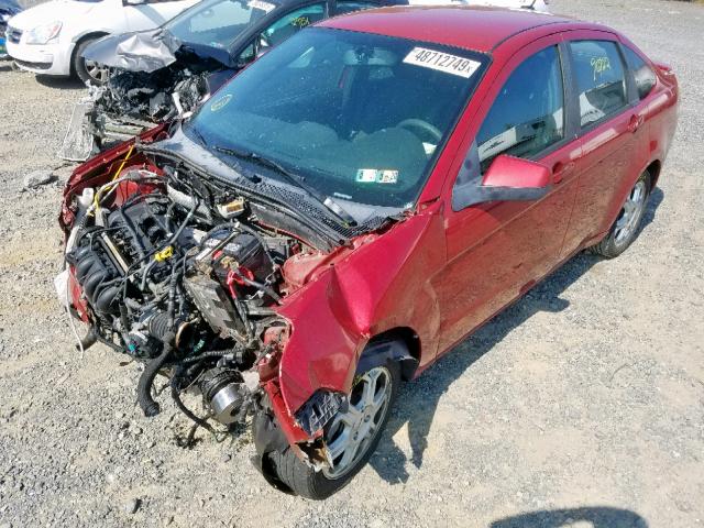 1FAHP36N39W188614 - 2009 FORD FOCUS SES RED photo 2