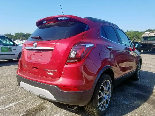 KL4CJ1SB3JB537895 - 2018 BUICK ENCORE SPO RED photo 4