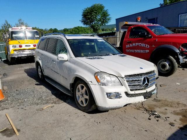 4JGBF86E48A385167 - 2008 MERCEDES-BENZ GL 550 4MA WHITE photo 1