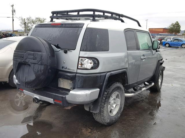 JTEBU4BF3AK094690 - 2010 TOYOTA FJ CRUISER SILVER photo 4