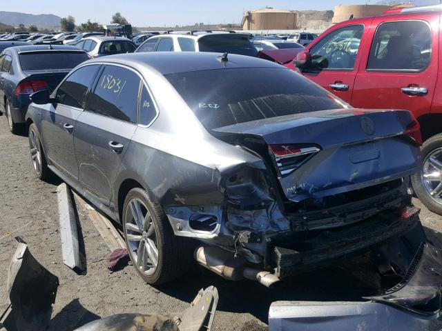 1VWDT7A36HC084617 - 2017 VOLKSWAGEN PASSAT R-L GRAY photo 3