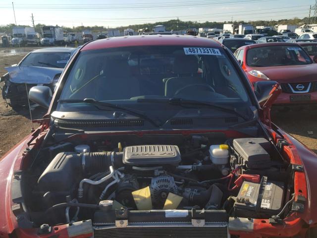 1D7HE42K07S266925 - 2007 DODGE DAKOTA SLT RED photo 7