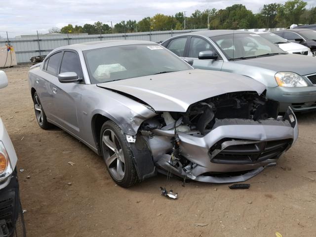 2C3CDXHG6EH254279 - 2014 DODGE CHARGER SX SILVER photo 1