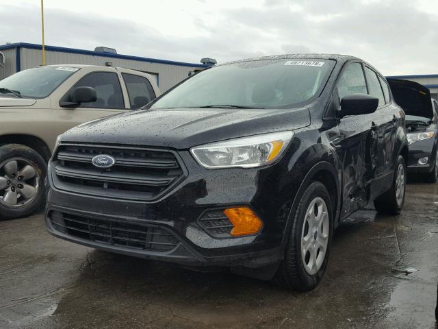 1FMCU0F73HUA27117 - 2017 FORD ESCAPE S BLACK photo 2