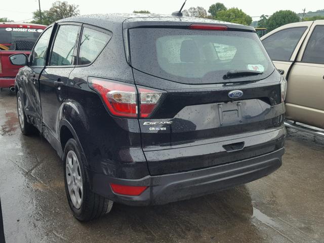 1FMCU0F73HUA27117 - 2017 FORD ESCAPE S BLACK photo 3