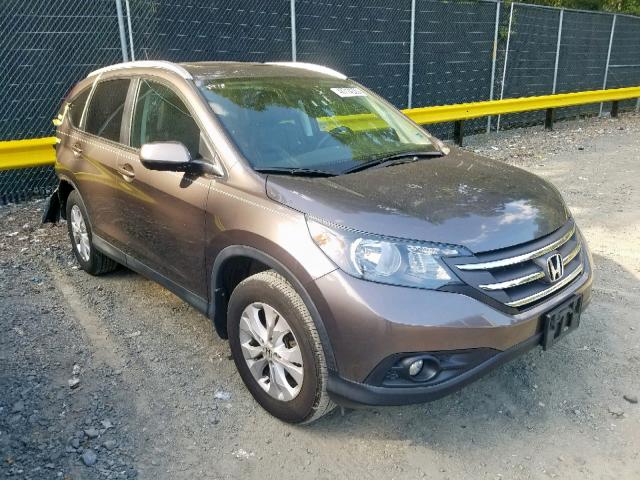 2HKRM4H71EH621486 - 2014 HONDA CR-V EXL GRAY photo 1