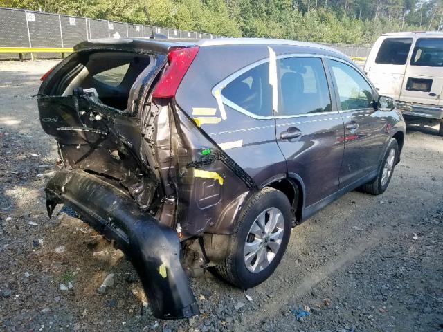 2HKRM4H71EH621486 - 2014 HONDA CR-V EXL GRAY photo 4